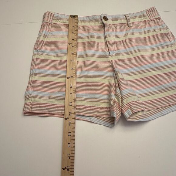 Gap City‎ Short Womens 8 Striped Multicolor Flat Front Casual Beach Resort - Picture 6 of 11